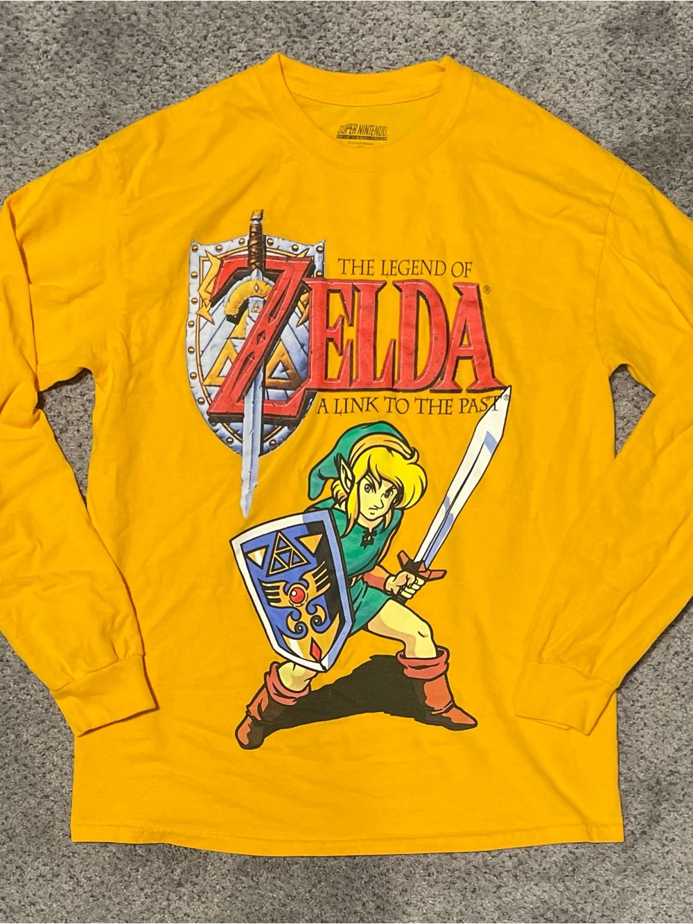 Legend of Zelda A Link to the Past Long Sleeve Tee Sz M